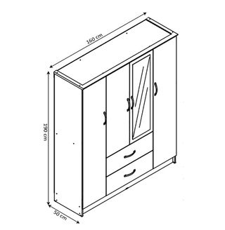 Armario 4 puertas