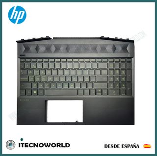 carcasa teclado retroiluminado Español HP 15-DK