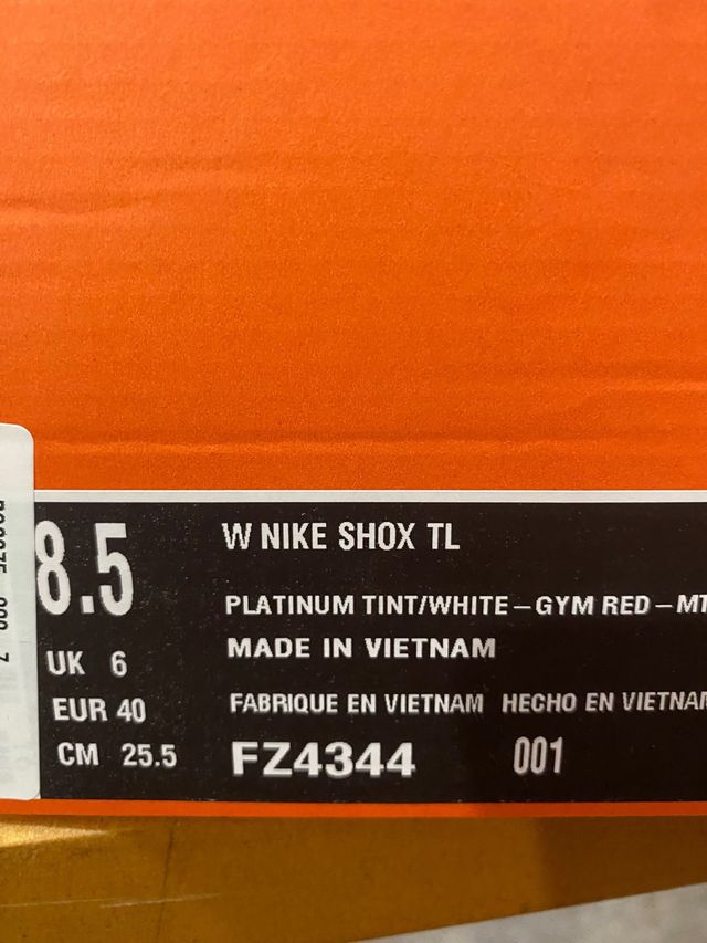 Nike Shox TL Gym red