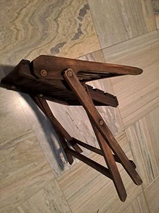 Silla DE DISEÑO de TECA plegable (DOBLE) rústica