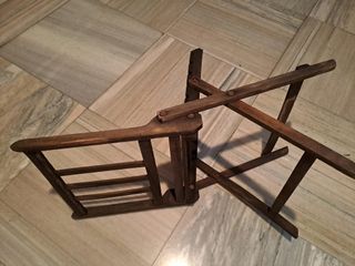 Silla DE DISEÑO de TECA plegable (DOBLE) rústica