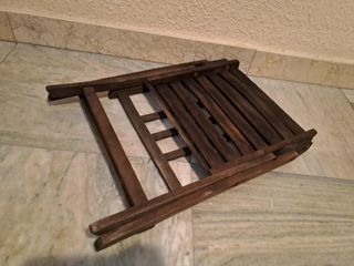 Silla DE DISEÑO de TECA plegable (DOBLE) rústica