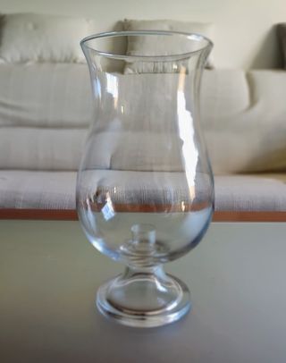 Par de porta velas em vidro Marinha Grande