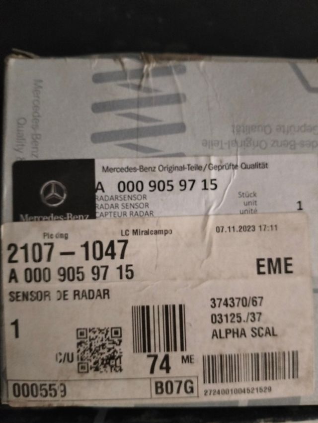 Sensor de radar OEM Mercedes C
