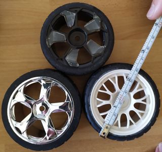 set 3 ruote modellismo