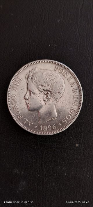 5 pesetas Alfonso XIII