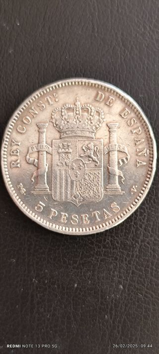 5 pesetas Alfonso XIII