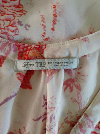 Blusa estilo romantico Zara Talla M