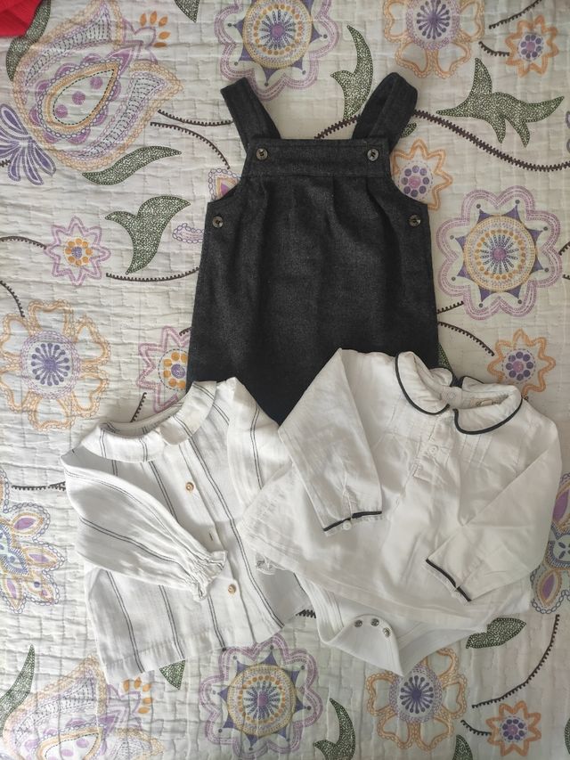 Conjunto peto con dos camisas Gocco 6-9