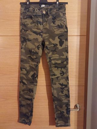 Vaquero pitillo camuflaje 34 