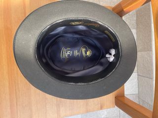 Cappello Borsalino originale feltro grigio fascia