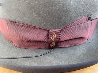 Cappello Borsalino originale feltro grigio fascia