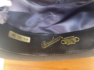 Cappello Borsalino originale feltro grigio fascia