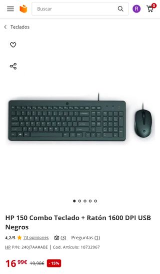Teclado y ratón - HP