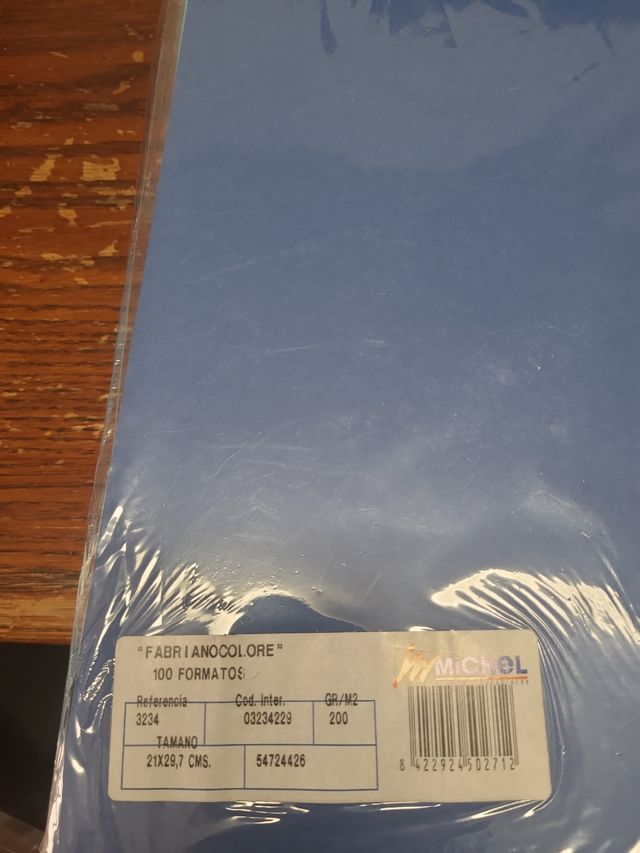 Paquetes de cartulina, michel unidad  12 eur