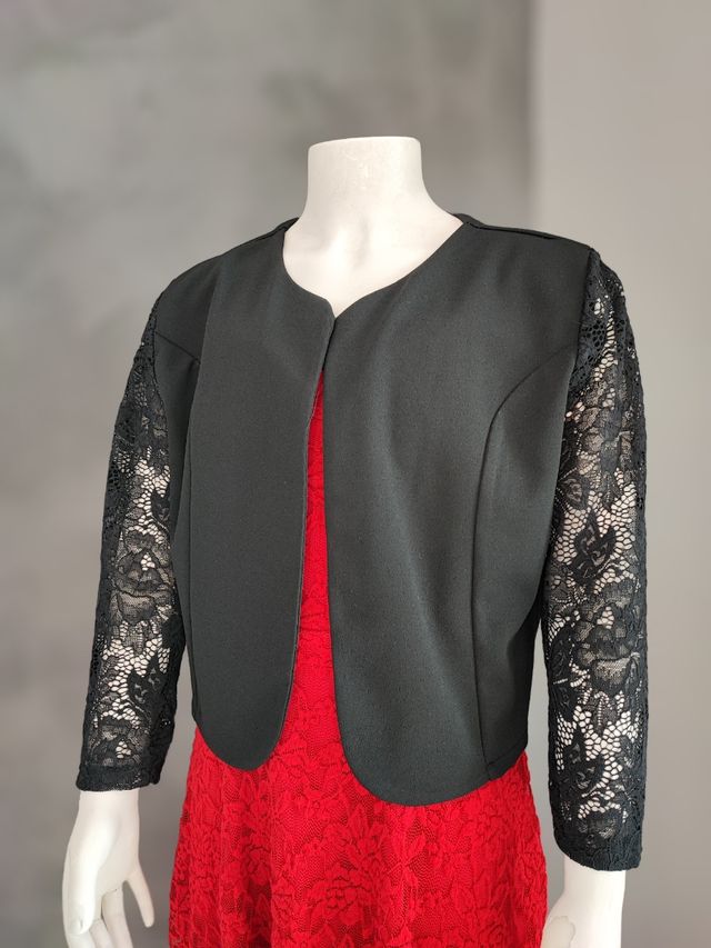 Giacchino con maniche trasparenti S