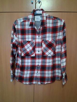 Camisa cuadros Bershka Talla M