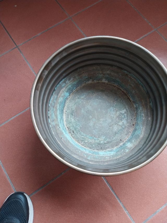 Vaso fioriera in ottone 