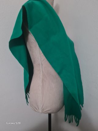 Sciarpa lana vergine verde 