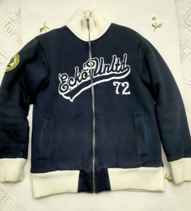 Chaqueta Ecko negra y blanca