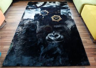 ALFOMBRA ESTAMPADO GORILA 180X120