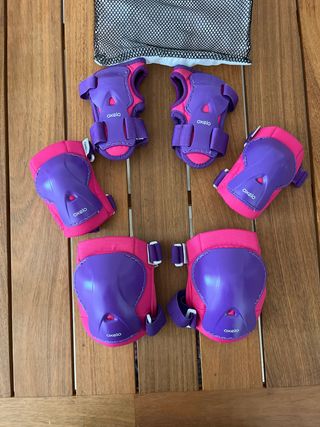 Set 3 protectores patines/skate talla XS