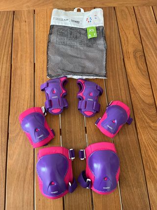 Set 3 protectores patines/skate talla XS