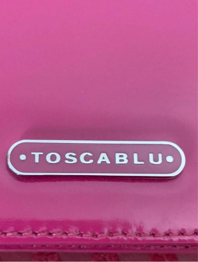 Borsa di pelle Tosca blu. fucsia.