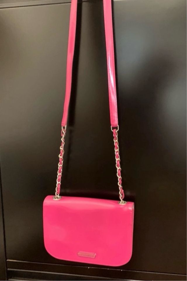 Borsa di pelle Tosca blu. fucsia.