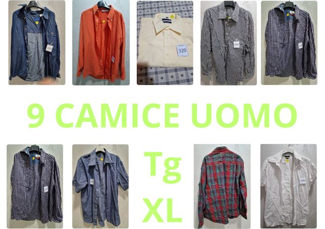 LOTTO 9 CAMICIE UOMO