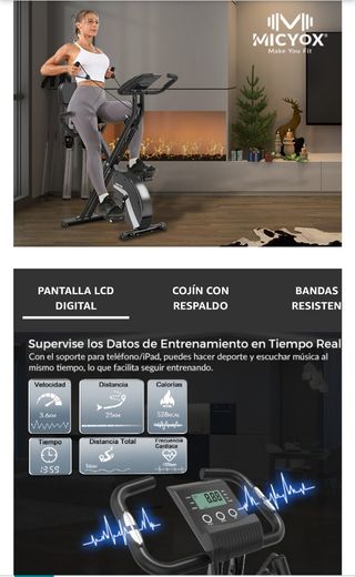 Bicicleta estática plegable MICYOX