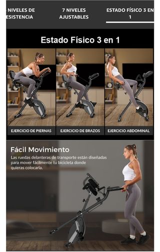 Bicicleta estática plegable MICYOX