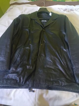 Cazadora cuero hombre