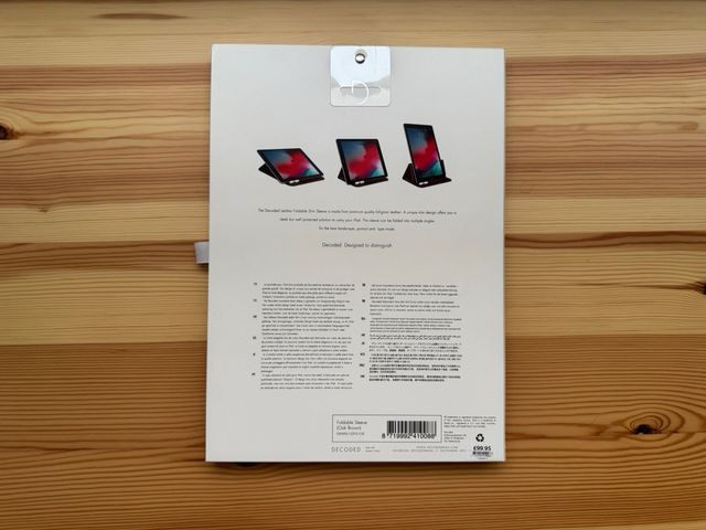 Funda de piel DECODED alta calidad para iPad