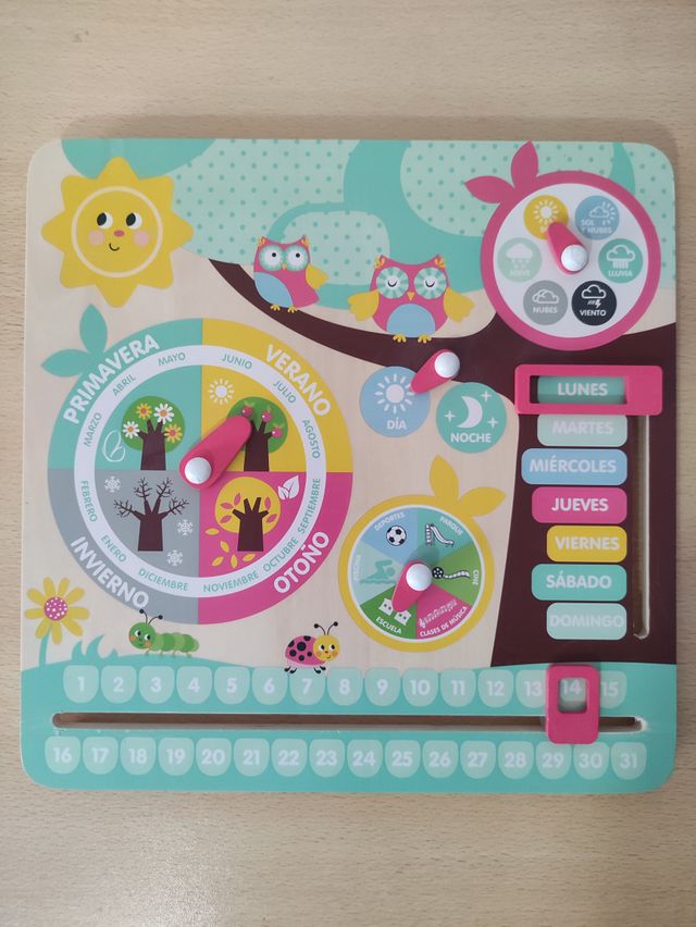 ☀️ Calendario de madera