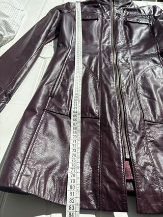 Chaqueta larga 100x100 piel 