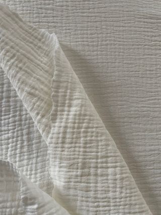 Tela de muselina en color blanco roto 100 Algodón