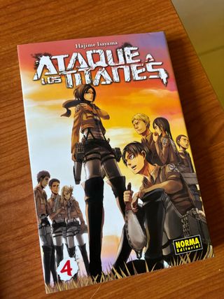 Pack Mangas Attack on Titan Shingeki 1-4