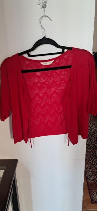 Chaqueta punto Naf Naf rojo S