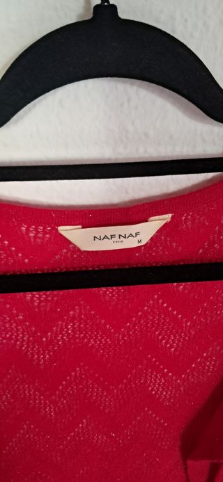 Chaqueta punto Naf Naf rojo S