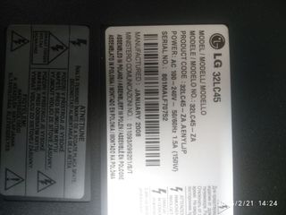 Tarjeta T-com TV LG 32"