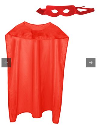 Capa roja disfraz 