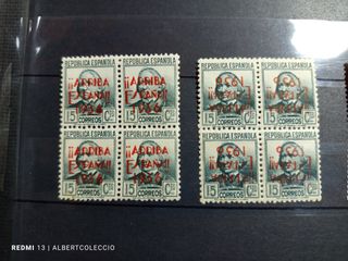 España lote 28 Sellos San Sebastian Guerra Civil E