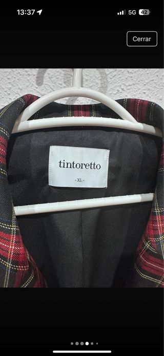 Traje Tintoretto Cuadro escoces T.XL