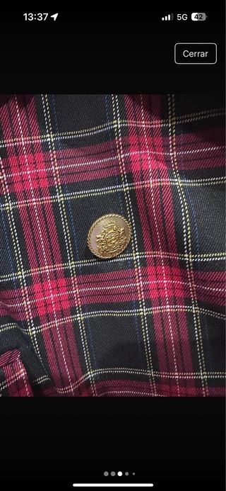 Traje Tintoretto Cuadro escoces T.XL