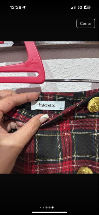 Traje Tintoretto Cuadro escoces T.XL