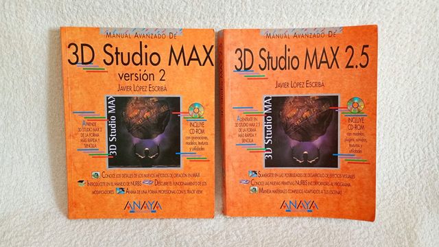 Libros 3D Studio Max 2.0 y 3D Studio Max 2.5 Anaya