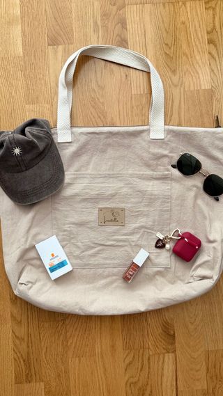 Tote bag artesanal, bolsa de playa, bolso de viaje