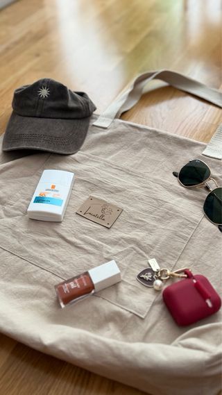 Tote bag artesanal, bolsa de playa, bolso de viaje