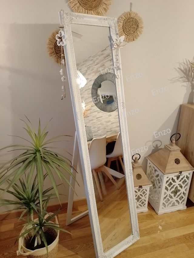 Espejo de pie shabby chic 40x160